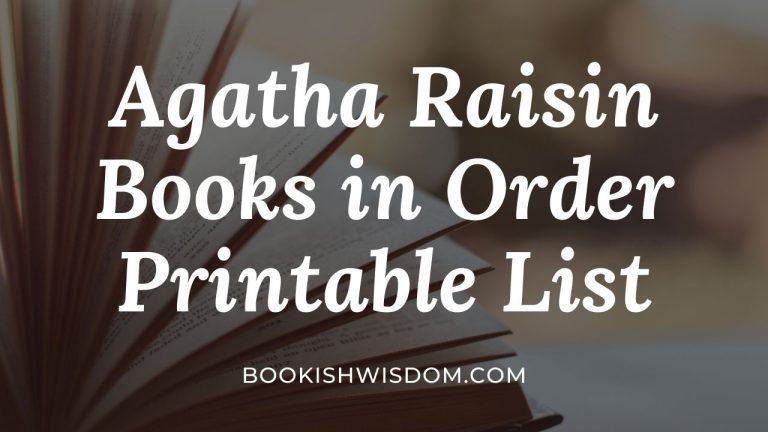 Agatha Raisin Books in Order Printable List Bookish Wisdom