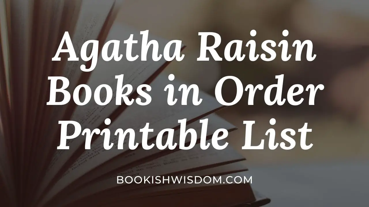 Agatha Raisin Books in Order Printable List
