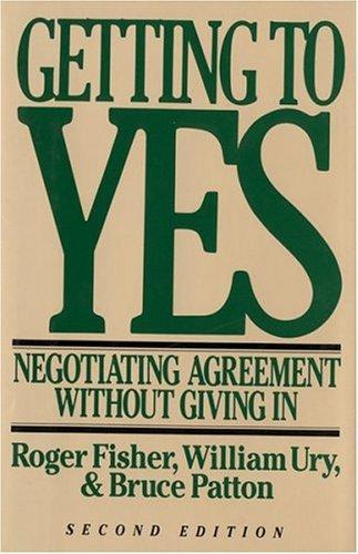 Getting to Yes by Roger Fisher book cover