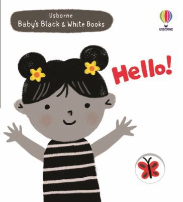 Hello, Animals!" Black and White Baby Book book cover