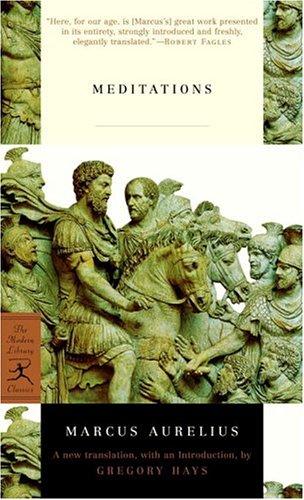 Meditations by Marcus Aurelius book cover