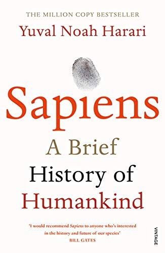 Sapiens by Yuval Noah Harari book cover