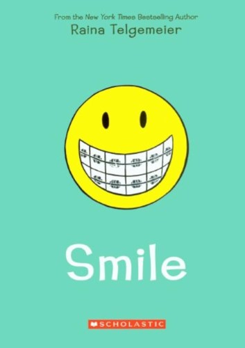 Smile by Raina Telgemeier book cover