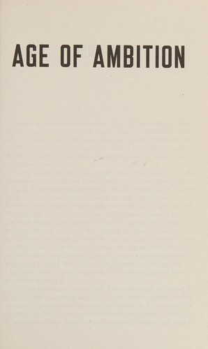 The Age of Ambition by Evan Osnos book cover