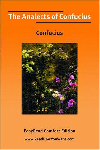 The Analects by Confucius book cover