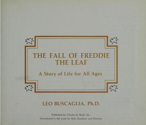 The Fall of Freddie the Leaf by Leo Buscaglia book cover