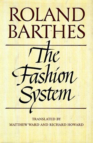 The Fashion System by Roland Barthes book cover