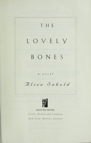 The Lovely Bones by Alice Sebold book cover