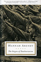 The Origins of Totalitarianism by Hannah Arendt book cover