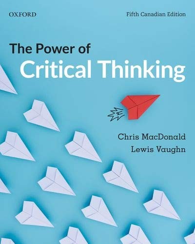 The Power of Critical Thinking by Lewis Vaughn book cover