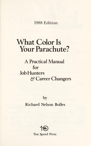 What Color Is Your Parachute? by Richard N. Bolles book cover